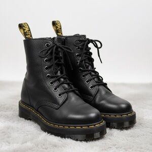 Dr. Martens Jadon Platfomr Black Leather Boots 6